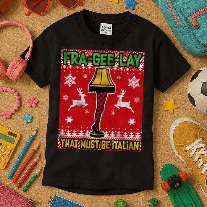 Christmas Lamp Fra Gee Lay Ugly Kids T-Shirt