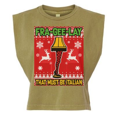 Christmas Lamp Fra Gee Lay Ugly Garment-Dyed Women's Muscle Tee