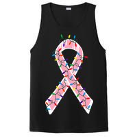 Christmas Lights Breast Cancer Ribbon PosiCharge Competitor Tank