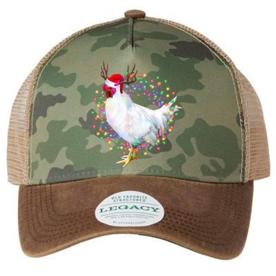 Christmas Lights Chicken Legacy Tie Dye Trucker Hat