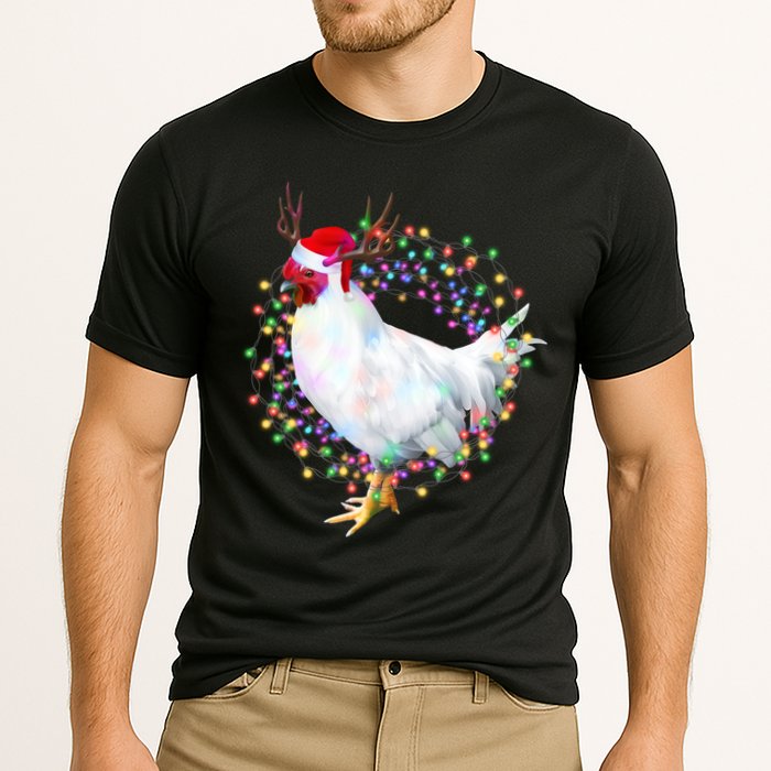 Christmas Lights Chicken Cooling Performance Crew T-Shirt