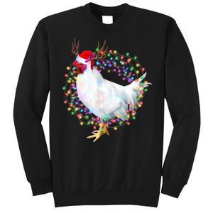 Christmas Lights Chicken Sweatshirt