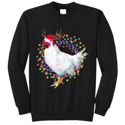 Christmas Lights Chicken Sweatshirt