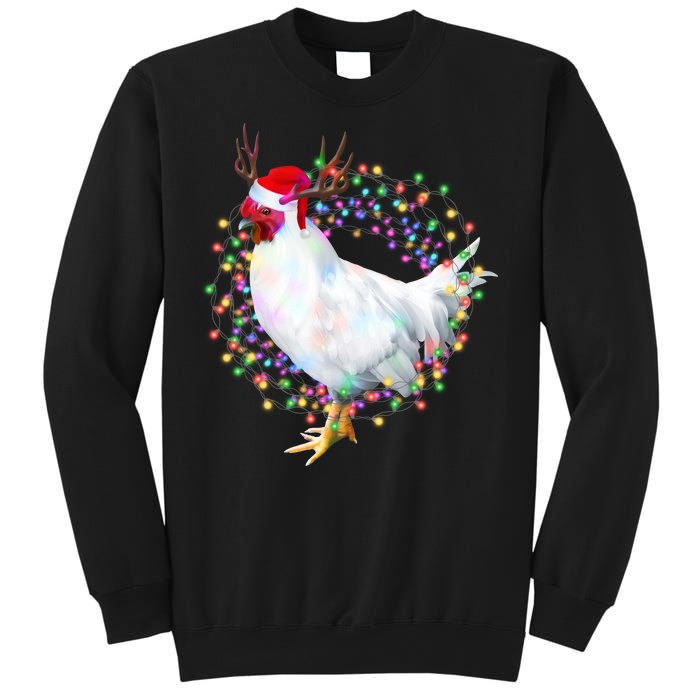 Christmas Lights Chicken Sweatshirt