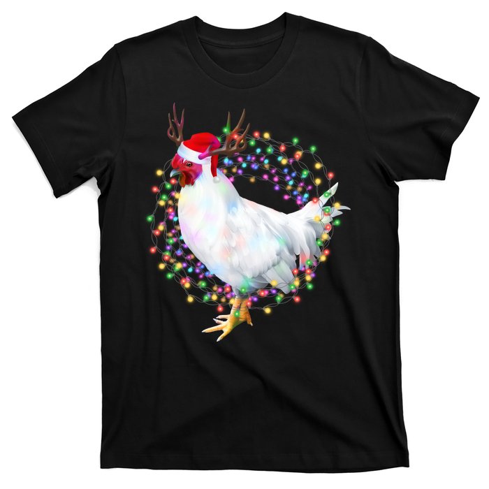 Christmas Lights Chicken T-Shirt