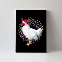 Christmas Lights Chicken Canvas