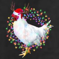 Christmas Lights Chicken Adult Drive Performance Visor
