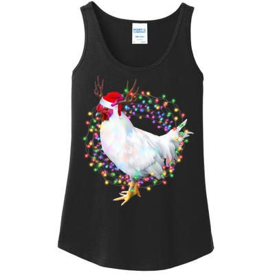 Christmas Lights Chicken Ladies Essential Tank