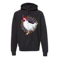 Christmas Lights Chicken Premium Hoodie