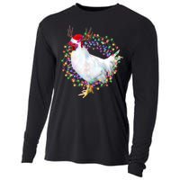 Christmas Lights Chicken Cooling Performance Long Sleeve Crew