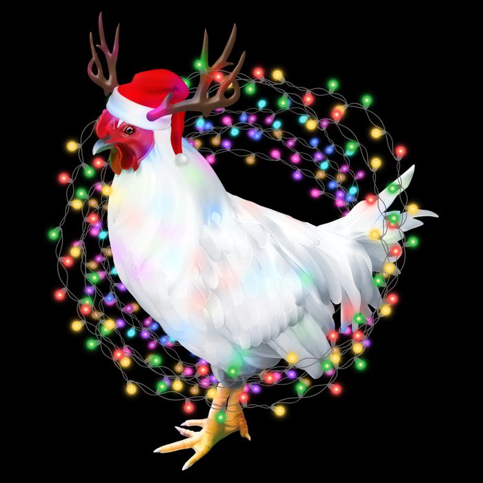 Christmas Lights Chicken Premium T-Shirt