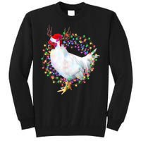 Christmas Lights Chicken Tall Sweatshirt