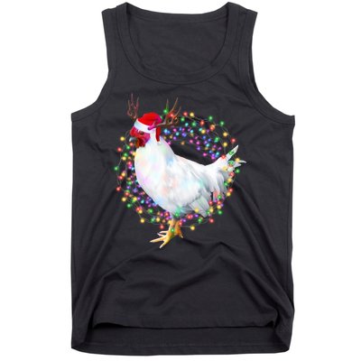 Christmas Lights Chicken Tank Top