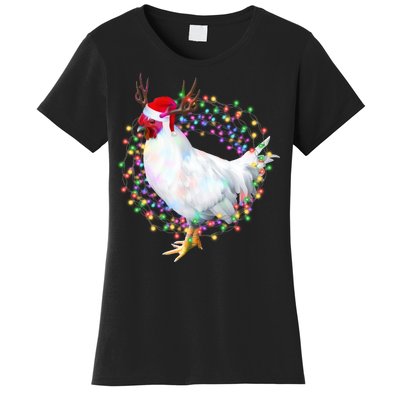 Christmas Lights Chicken Women's T-Shirt