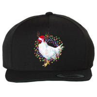 Christmas Lights Chicken Wool Snapback Cap