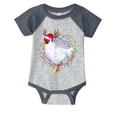 Christmas Lights Chicken Infant Baby Jersey Bodysuit