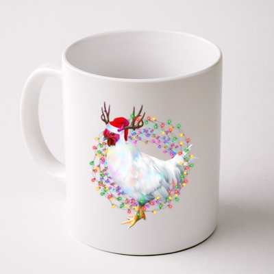 Christmas Lights Chicken Coffee Mug