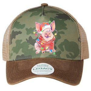 Christmas Lights Pig Legacy Tie Dye Trucker Hat