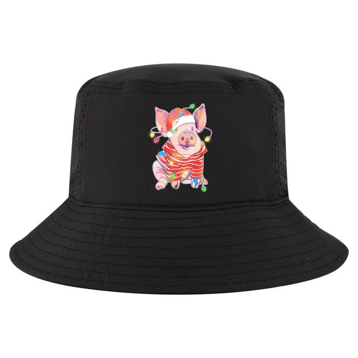 Christmas Lights Pig Cool Comfort Performance Bucket Hat