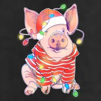 Christmas Lights Pig Cool Comfort Performance Bucket Hat