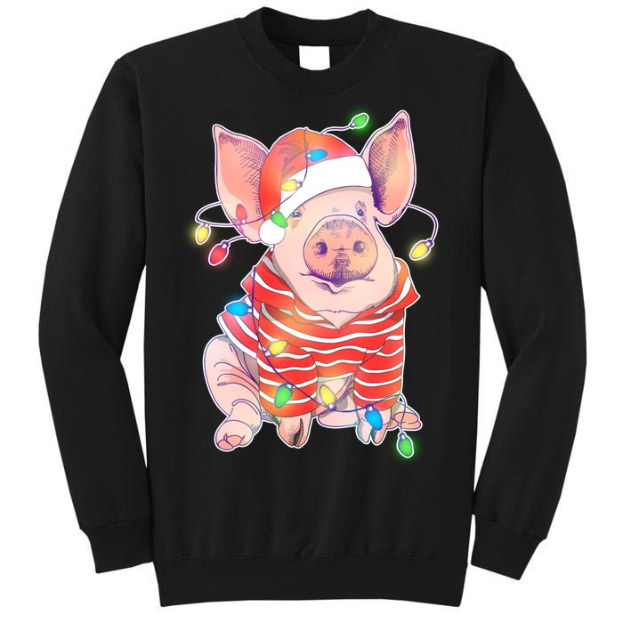 Christmas Lights Pig Sweatshirt