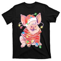 Christmas Lights Pig T-Shirt