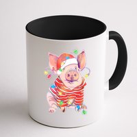 Christmas Lights Pig Mug
