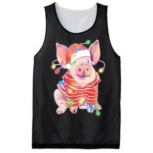 Christmas Lights Pig Mesh Reversible Basketball Jersey Tank