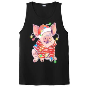 Christmas Lights Pig PosiCharge Competitor Tank