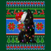 Christmas Lights Santa Cat Ugly Cooling Performance Crew T-Shirt