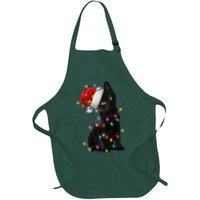 Christmas Lights Santa Kitty Apron