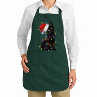 Christmas Lights Santa Kitty Apron