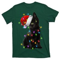 Christmas Lights Santa Kitty T-Shirt