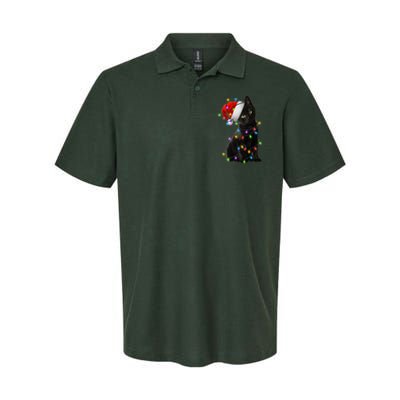 Christmas Lights Santa Kitty Softstyle Adult Sport Polo