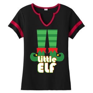 Christmas: Little Elf Ladies Halftime Notch Neck Tee