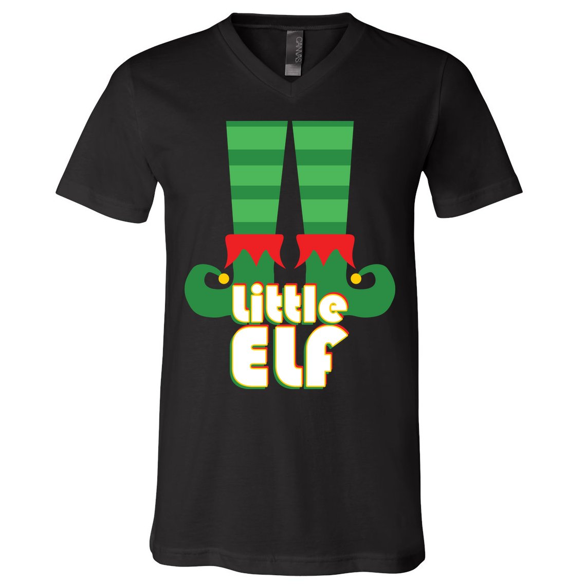 Christmas: Little Elf V-Neck T-Shirt