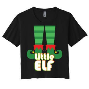 Christmas: Little Elf Women's Crop Top Tee