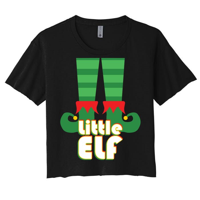 Christmas: Little Elf Women's Crop Top Tee