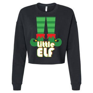 Christmas: Little Elf Cropped Pullover Crew