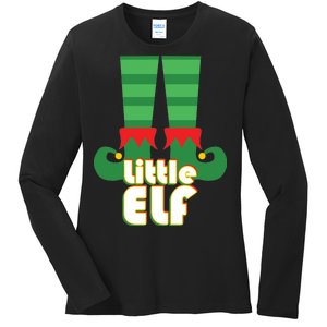 Christmas: Little Elf Ladies Long Sleeve Shirt