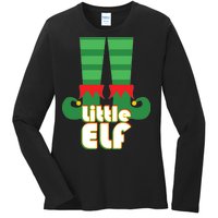 Christmas: Little Elf Ladies Long Sleeve Shirt