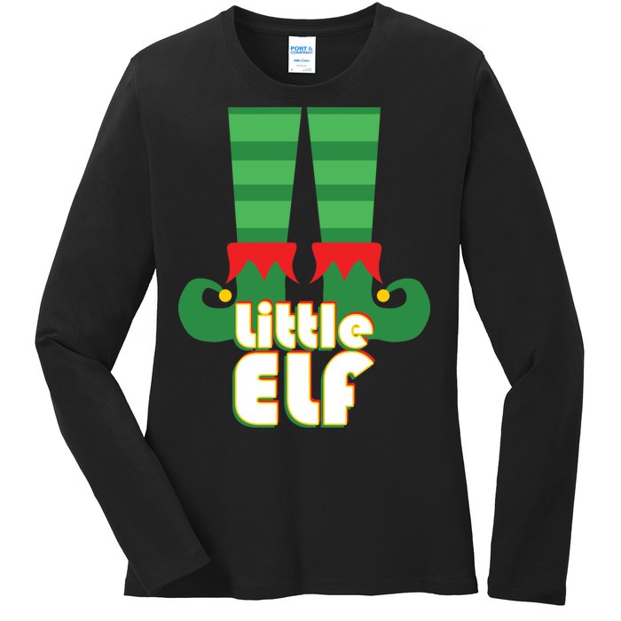 Christmas: Little Elf Ladies Long Sleeve Shirt