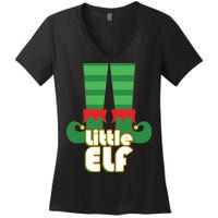 Christmas: Little Elf Women's V-Neck T-Shirt