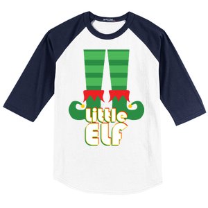 Christmas: Little Elf Baseball Sleeve Shirt