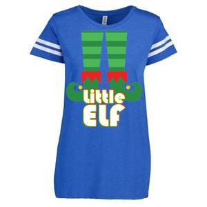 Christmas: Little Elf Enza Ladies Jersey Football T-Shirt