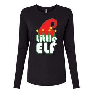 Christmas Little Elf Hat Womens Cotton Relaxed Long Sleeve T-Shirt