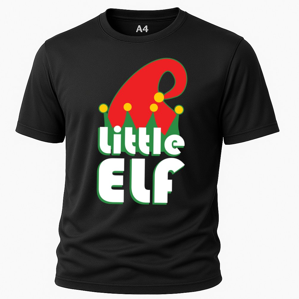 Christmas Little Elf Hat Cooling Performance Crew T-Shirt