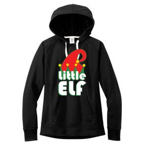 Christmas Little Elf Hat Women's Fleece Hoodie