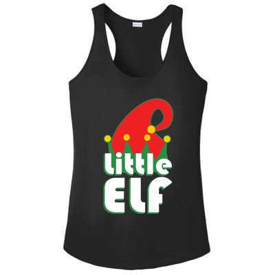 Christmas Little Elf Hat Ladies PosiCharge Competitor Racerback Tank