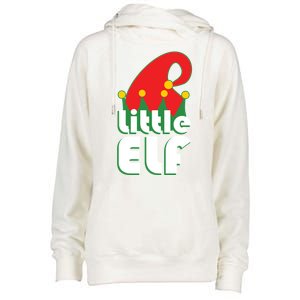 Christmas Little Elf Hat Womens Funnel Neck Pullover Hood